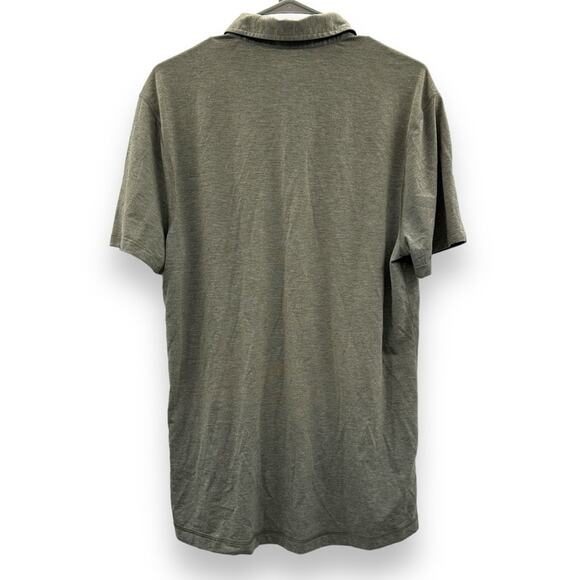 Lululemon Evolution Short Sleeve Polo Shirt in Gray/Brown Sz M - Picture 4 of 9